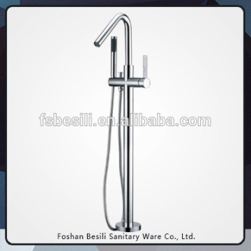 Bathroom floor standing tub faucet with hand shower CG8092