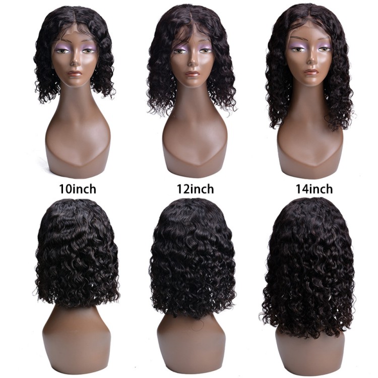 Dropshipping Preplucked Wigs Human Hair Virgin Brazilian Lace Front Wig Perruques Naturelles Courtes Raw Hair