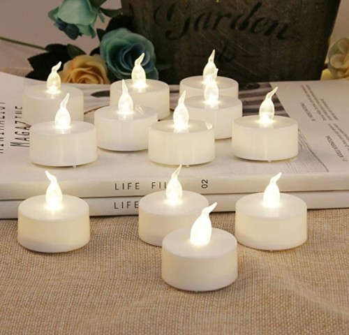 Velas LED que cambian de color con pilas