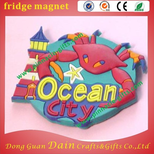 soft plastic Ocean Beach Resort fridge magnets promotion