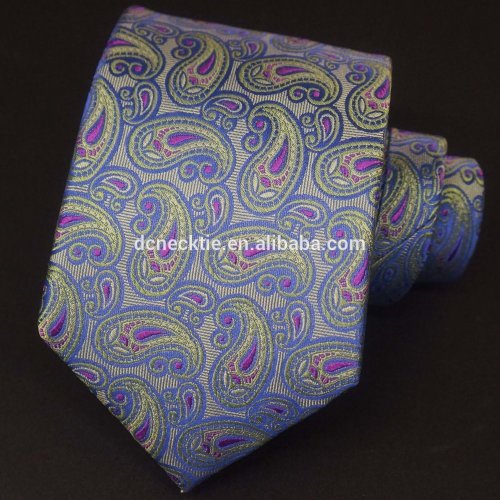 fashion purple mens paisley wholesale silk tie sets