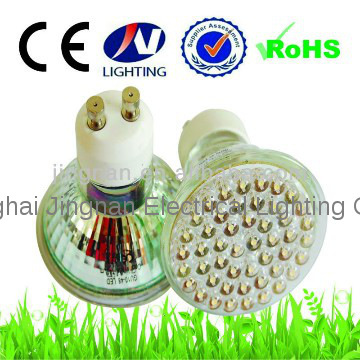 2013 new innovative prodcts glass 3w 60pcs 330lm gu10 smd led gu10