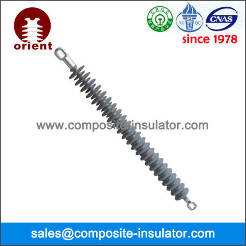 Electrical fiberglass reinforcing rod composite insulator