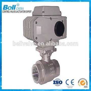 electronic actuated ball valve/fixed ball valve/npt thread ball valve