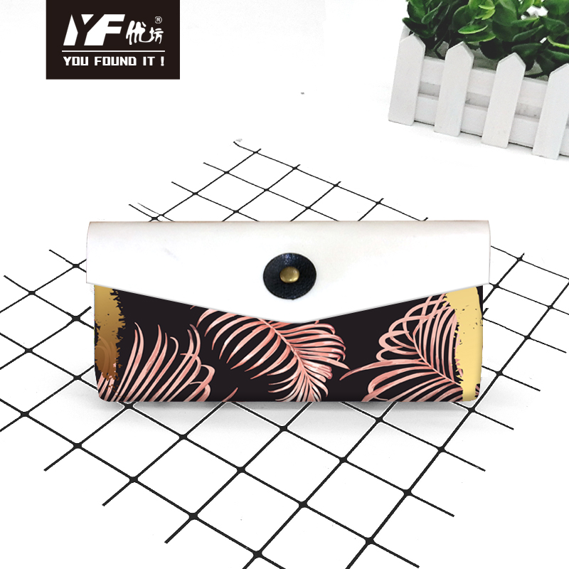 Custom Tropical flavour style PU leather pencil case&bag multifunctional hand bag