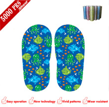 Underwater world design Child slipper transfer heat film