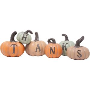 Lễ tạ ơn 6 chiếc Pumpkins vẽ tay trang trí nhà mùa thu