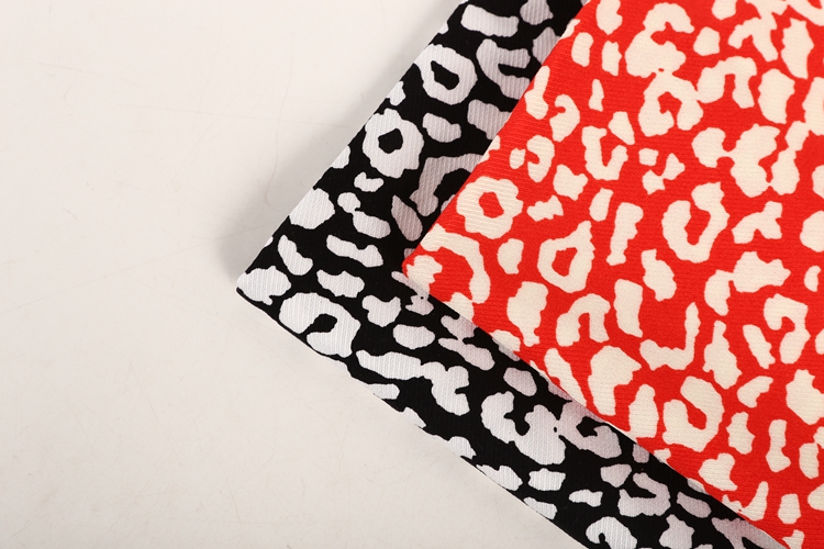 Stocklot twill customised rayon challis printed fabric for women's dresses