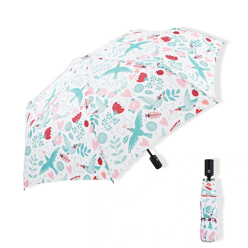 Uchome Portable Fashion 3 Fold Creativity Umbrella with Your Logo