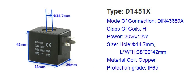 Copper IP 24 Volt Solenoid Coil