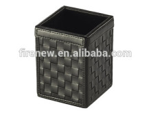 Square Faux Leather PU Pencil Pen Case