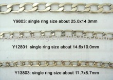 decoration NK shape chain for bag chain