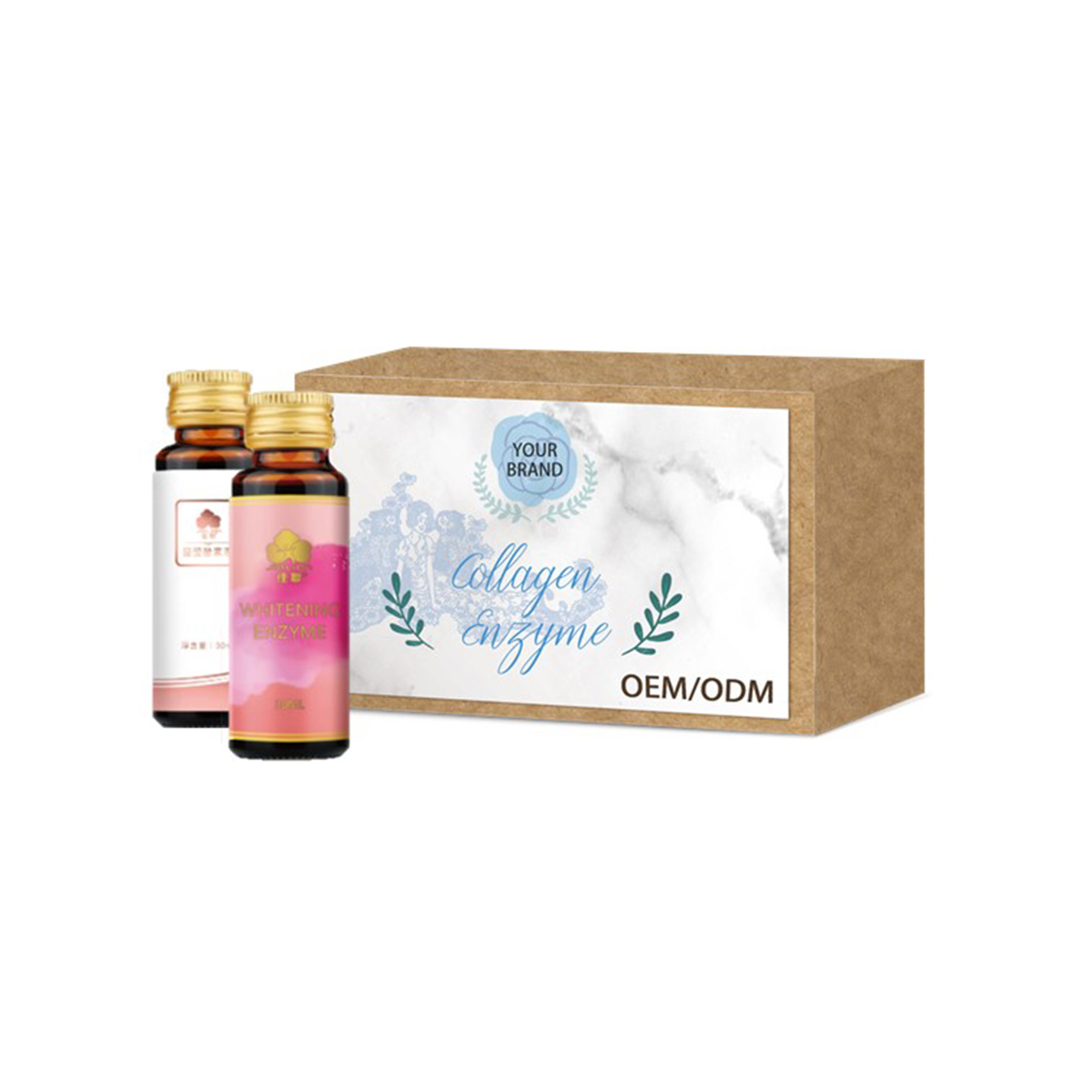 Private label vitamin C drink Vegan whitening 1000mg vitamin C drink Natural vitamin C powder collagen drink