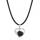 Lava Rock Love Heart Birthstone Pendant Gemstone Necklaces for Women