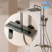 TINDA Smart Digital Display Thermostatic Shower System