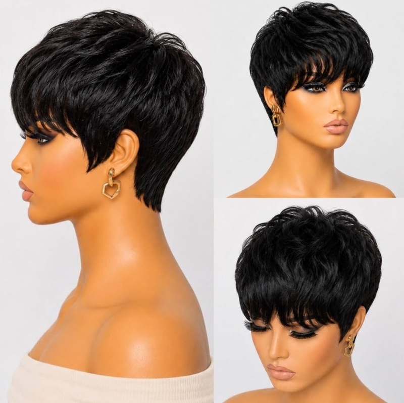 Ultra Comfort Pixie Cut Human Hair Wig