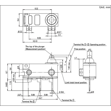 ALPS Waterproof type Detection switch