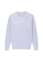 Men's Knitted All Cable Crew-Neck Pullover