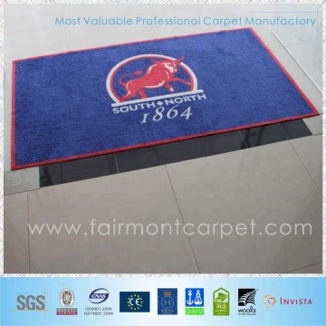Latex Backing Kitchen Rugs / 100% Nylon Logo Mat with Rubber Backing