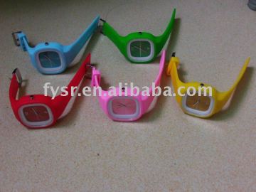 fashion silicone jelly watch hot sell jelly wristwatches