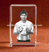 Custom design 3d photo crystal cube