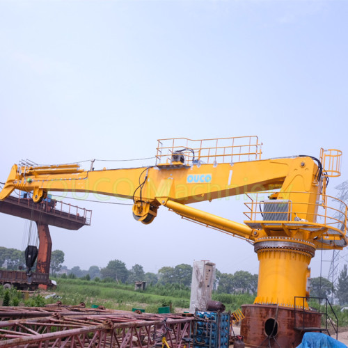 Q345B Marine Steel HS Telescopic Boom Vessel Crane