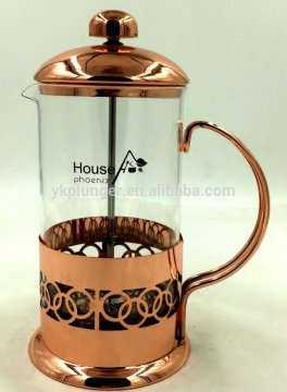 Rose Gold Coffee Plunger Set French Press