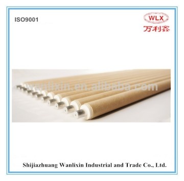 platinum and rhodium 13% thermocouple to measure temperature