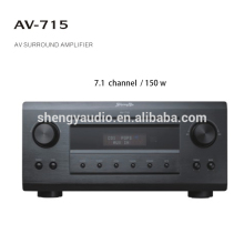 AV surround high end audio amplifier db audio home theater 7.1 channel audio amplifier 150w 8 ohm black color