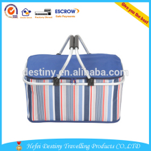 China wholesale 600D Oxford hand held 32L empty picnic baskets