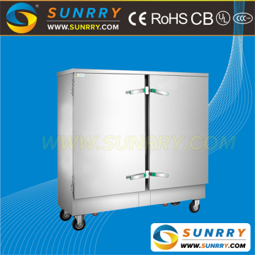 High quality & capacity double door microwave electric rice & vegetable steamer with 16 trays