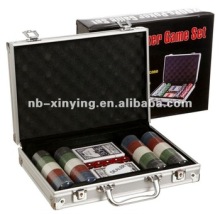 Hot selling aluminum 200 poker chip game set