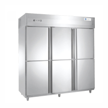 TT-VCR1550L6K Heavy Duty 6 Half Door Restaurant Kitchen Refrigerator