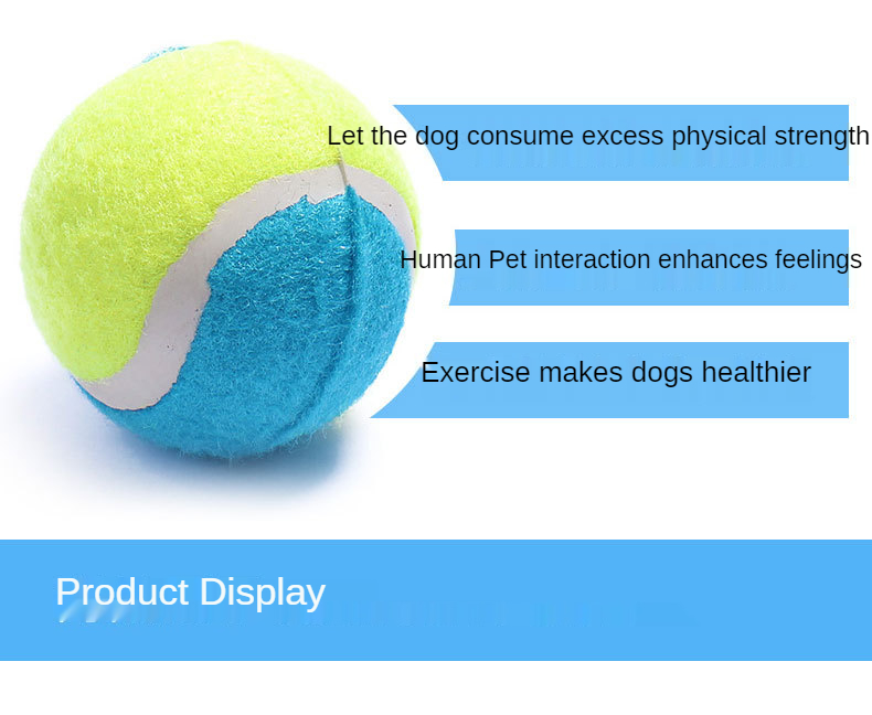 High Quality Accessories For Pet Dog Rubber Tennis Ball Chew Toy