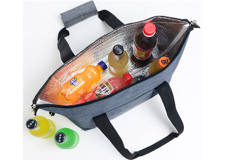 Portable Camping Picnic Lunch Custom Logo Oxford Storage Food Large Shopping Insulated Tote Bag Cooler