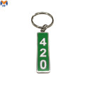 Hadiah logam adat logo sendiri tag charm keychain