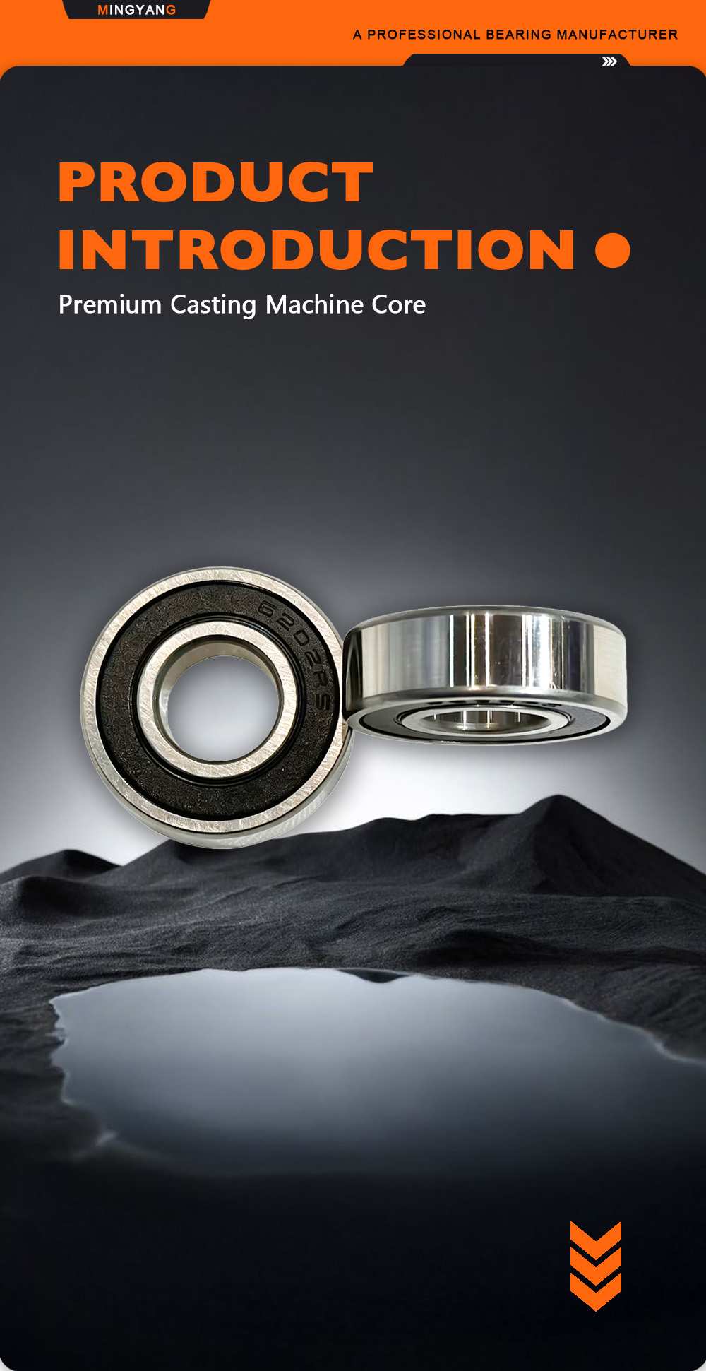 6202‑2RS Пылезащищенный шарикоподшипник общего назначения x 6202‑2RS Dust‑Resistant General‑Purpose Ball Bearing x
