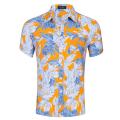 Hawaii-Kurzarmshirt aus reiner Baumwolle für Herren