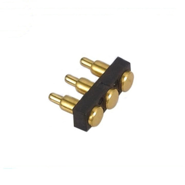 Spring loaded copper connector pogo pin for battery