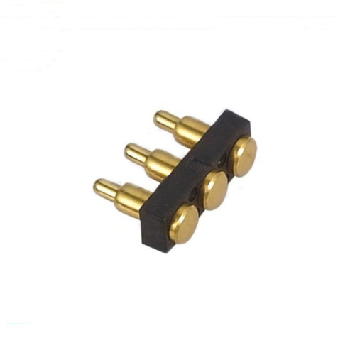 Spring loaded copper connector pogo pin for battery