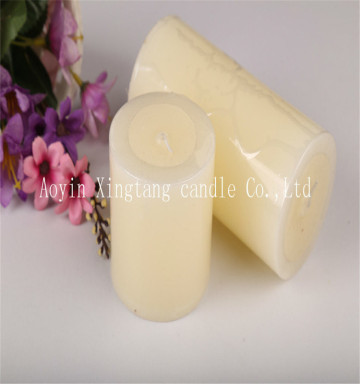 Aoyin's paraffin wax white pillar candles 3x3