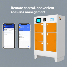 Outdoor 6 Slots Charging Cabinet with 4 Sockets