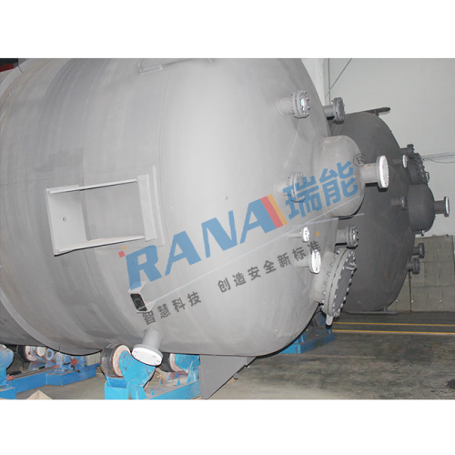 steel lined plastic PTFE chemicals storage tank