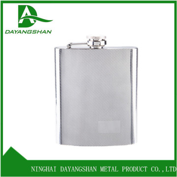 Beautiful Simple Whisky Hip Flask For Climbing Mountain Customized Capacity Silver Stainless Flask