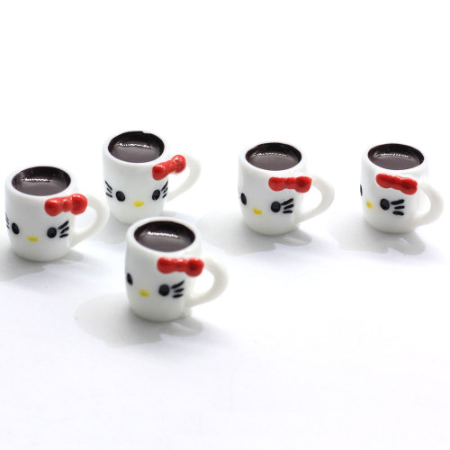 New Charm Cat Cup Shin Resin Cabochon Cute Beads 100pcs / bag DIY Craft Decoration Beads Charms Παιχνίδια στολίδια