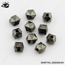 6MM gunmetal sew on studs unique beads for jewelry making