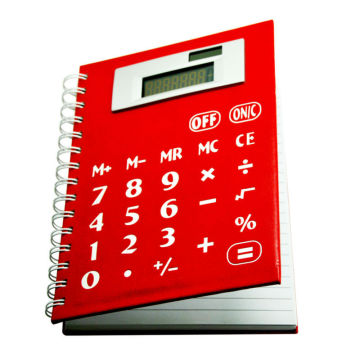 8 Digits Multi function Solar Coil Notebook Calculator