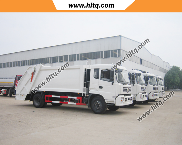 refuse compactor truck