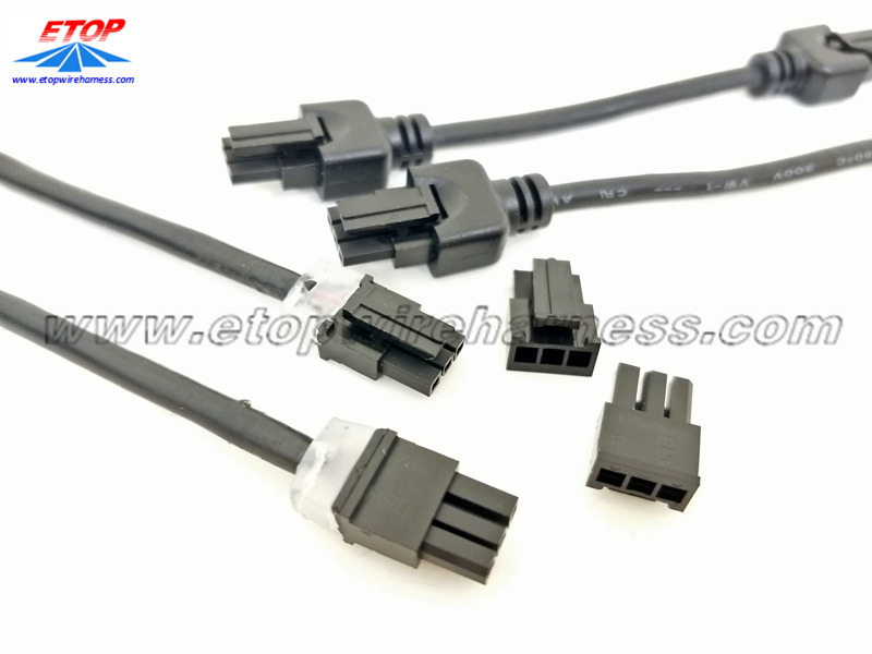 Connector de mini ajustat de 3Pin sobreposat