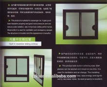 build-in insulation sliding window